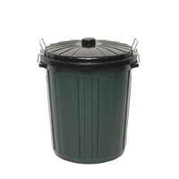 Edco 73L Green Garbage Bin with Lid
