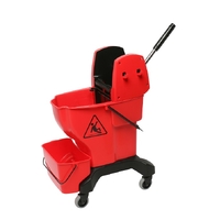 Edco Enduro Press Wringer & Bucket Complete RED
