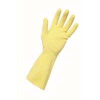Edco Merrishine Rubber Gloves Flock Lined - Yellow - Medium 12pack