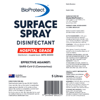 BioProtect Surface Spray Disinfectant - Hospital Grade 5L