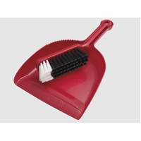 Oates Dustpan & Bannister Set RED