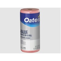 Oates Value Wipes on a Roll 90/roll Red