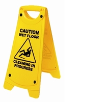 Oates A Frame Wet Floor Sign Yellow