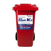 SpillSmart Spill Kit - 120lt Wheelie Bin - Oil &Fuel - Hydrocarbon