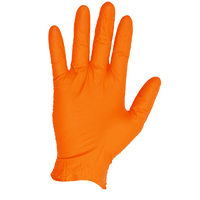 Proval Orange Powderfree Nitrile Disposable Gloves - Large 100pack