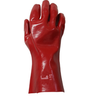 Bastion 27cm Red PVC Gloves - Pair