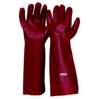 Pro Choice 45cm Red PVC Gloves Large