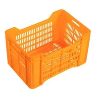 44L Ventilated Crate Orange