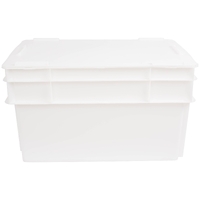 52L Ribbed Crate Solid Base Natural