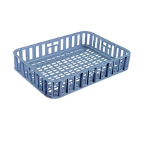 44L Ventilated Base Crate Grey
