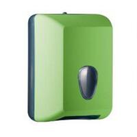 "Soft Touch" Interleaf Toilet Paper Dispenser  Green