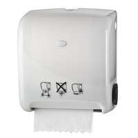Jaws Mechanical Autocut Hand Towel Dispenser White
