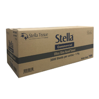 Stella Commercial 1ply Recycled Ultra-Slim Hand Towel 3000sht/ctn