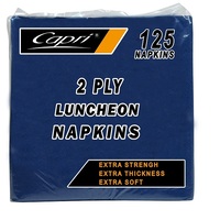 Capri Dark Blue Lunch Napkin 2ply 2000/ctn Quarter Fold