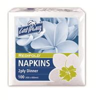 Castaway White Dinner Napkins 2ply Redifold 1000/ctn