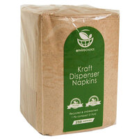 Recycled & Recyclable 1 Ply Kraft Dispenser Napkin 5000 per carton