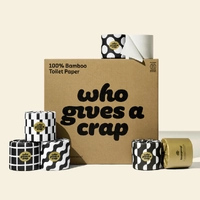 Who Gives a Crap Premium Bamboo Toilet Paper 370sheet 48/carton