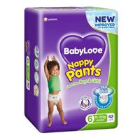 Baby Love Nappy Pants Size 6 Junior 15-25kg 66/pack (3 x 22)