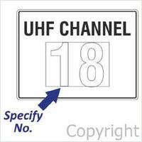 Construction Sign - UHF Channel