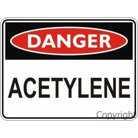 Danger Sign - Acetylene