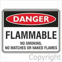 Flammable No Smoking - Danger Sign