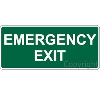 Emergency Exit Sign