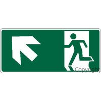 Exit Sign - Running Man Left Upstairs
