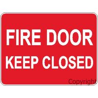 Fire Door Keep Closed Sign