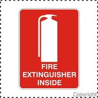 Fire Extinguisher Inside Sign