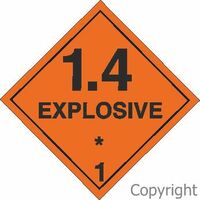 Hazchem- Explosive 1.4 Sign