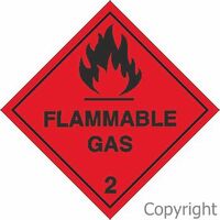 Flammable Gas Sign