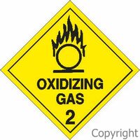 Hazchem Sign - 2 Oxidizing Gas
