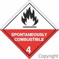 Spontaneously Combustible Sign