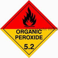 Organic Peroxide  250 x 250mm Polypropylene