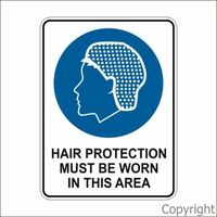 Hair Protection Must Be Worn In This Area