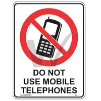 Prohibition Sign - Do Not Use Mobile Telephones  