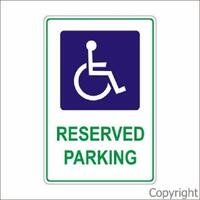 Reserved Parking Sign