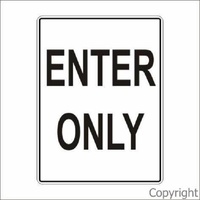 Enter Only Sign