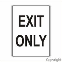 Exit Only Sign