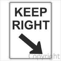 Keep Right Sign