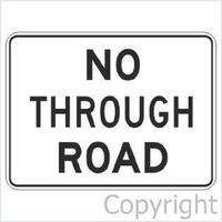 No Through Road Sign