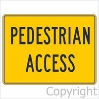 Pedestrian Access 450 x 600mm 3mm Corflute
