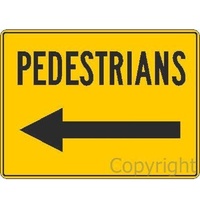 Pedestrians Left Sign