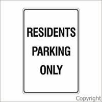Car Park Sign - Residents Parking Only