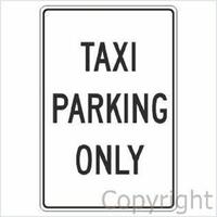 Taxi Parking Only Sign