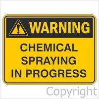 Chemical Spraying in Progress Sign