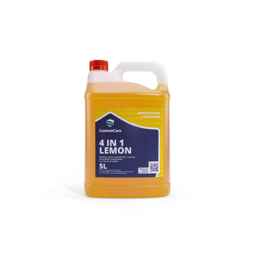 Custom Care 4 in 1 Lemon Disinfectant 5L