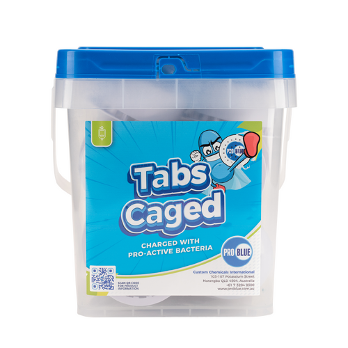Pro-Blue Tabs Caged - Urinal Blocks 20/pail