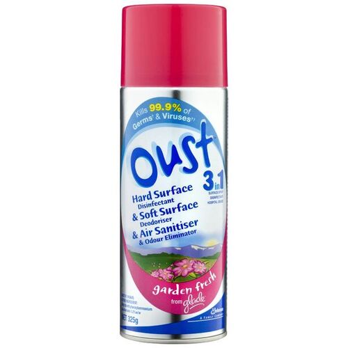 Oust 3 in 1 Hospital Grade Disinfectant Surface Spray 325g can Garden Fresh