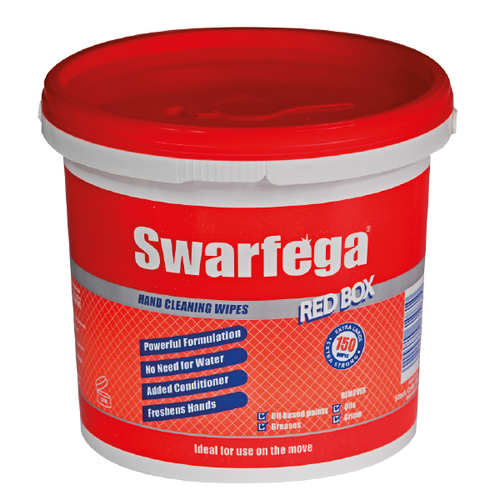 Swarfega Red Box Wipes - 150 wipes